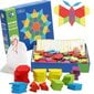 Puidust pusle Pattern Blocks 130 detaili hind ja info | Pusled | kaup24.ee