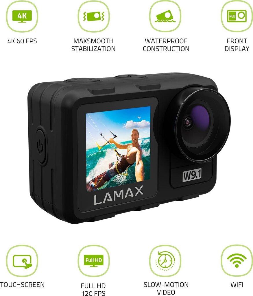 Lamax LMXW914, black hind ja info | Seikluskaamerad | kaup24.ee