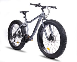Maastikuratas Fat Bike Insera Muffle 26'', must/hall цена и информация | Велосипеды | kaup24.ee