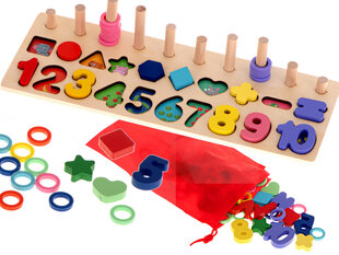 MONTESSORI Puidust haridusmänguasi numbrite ja valemitega hind ja info | Imikute mänguasjad | kaup24.ee
