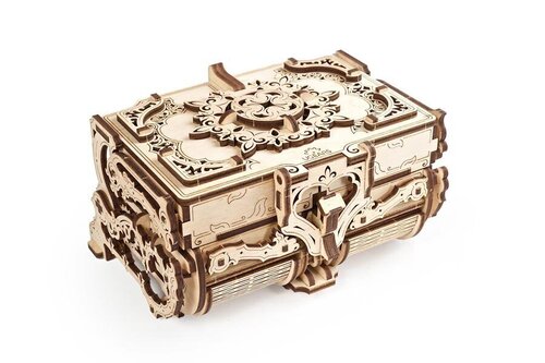 Антикварная коробочка Ugears, 185 деталей цена и информация | Конструкторы и кубики | kaup24.ee