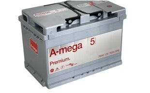 Аккумулятор A-Mega Premium 78 Ah 760A 12 V цена и информация | Аккумуляторы | kaup24.ee