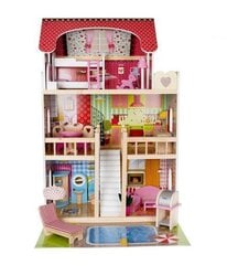 Деревянный кукольный домик - вилла с бассейном цена и информация | Игрушки для девочек | kaup24.ee