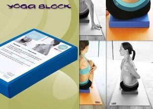 Йога кирпич-блок ОМ Ако Йога, синий цена и информация | Товары для йоги | kaup24.ee