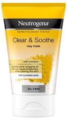 Успокаивающая очищающая маска NEUTROGENA Clear & Soothe 50мл цена и информация | Маски для лица, патчи для глаз | kaup24.ee