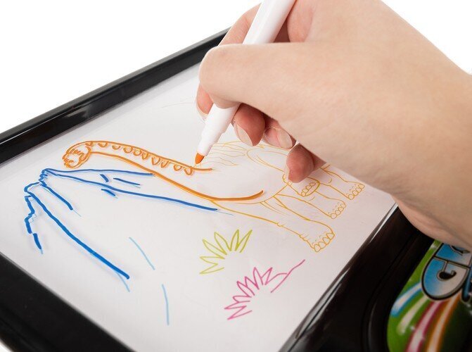 Magic joonestuslaud lastele Magic Drawing Pad Led, pliiats + puhastuslapp hind ja info | Arendavad mänguasjad | kaup24.ee