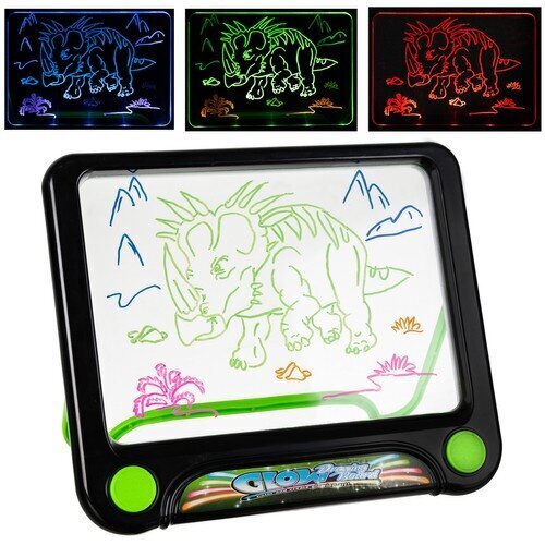 Magic joonestuslaud lastele Magic Drawing Pad Led, pliiats + puhastuslapp hind ja info | Arendavad mänguasjad | kaup24.ee