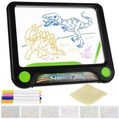 Волшебная доска для рисования для детей Magic Drawing Pad LED, ручка + тряпочка для протирания доски цена и информация | Развивающие игрушки | kaup24.ee