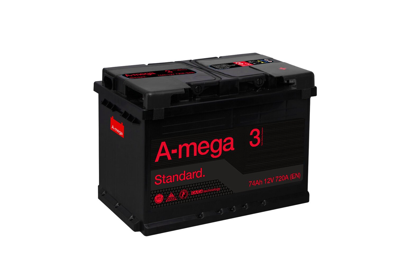 Aku A-Mega Standard 74Ah 720A EN 12V цена и информация | Akud | kaup24.ee