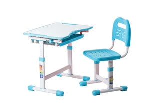 Reguleeritav laste laud ja tool FunDesk Sole Blue, sinine hind ja info | Arvutilauad, kirjutuslauad | kaup24.ee