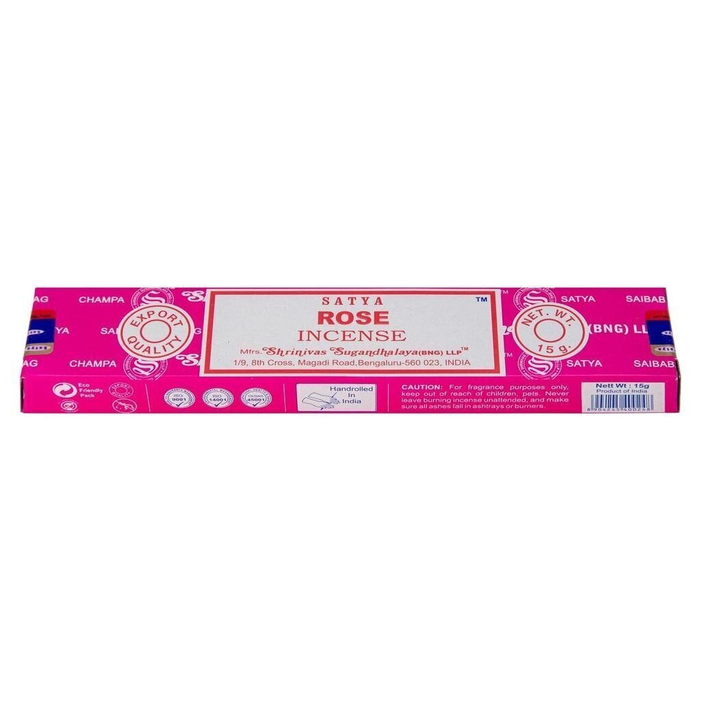 Viirukipulgad Satya Rose, 15 g hind ja info | Kodulõhnastajad | kaup24.ee