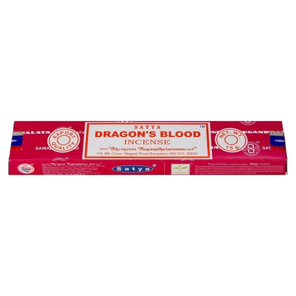 Viirukipulgad Satya Dragon's Blood, 15 g hind ja info | Kodulõhnastajad | kaup24.ee