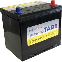 Aku TAB EFB Stop&Go 60Ah 600A 12V hind ja info | Akud | kaup24.ee