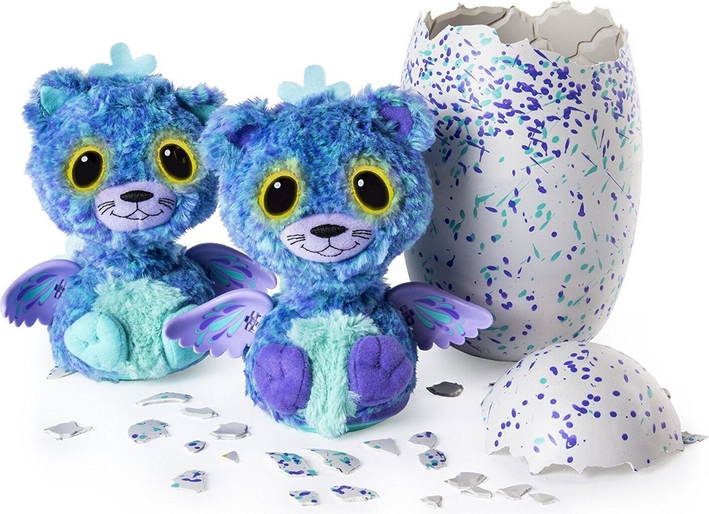 Sinine/lilla muna 2 lemmikloomaga HATCHIMALS mänguasi hind ja info | Poiste mänguasjad | kaup24.ee