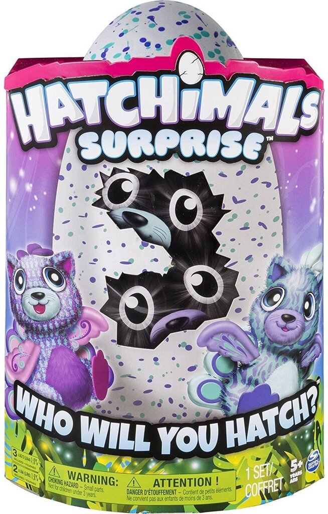 Sinine/lilla muna 2 lemmikloomaga HATCHIMALS mänguasi hind ja info | Poiste mänguasjad | kaup24.ee