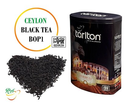 Puhas Tseiloni must leht tee BOP1, Tarlton, 250g hind ja info | Tee | kaup24.ee