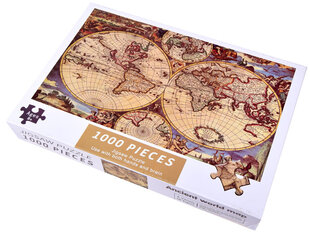 Pusle iidne maailmakaart, 1000 osa hind ja info | Pusled | kaup24.ee