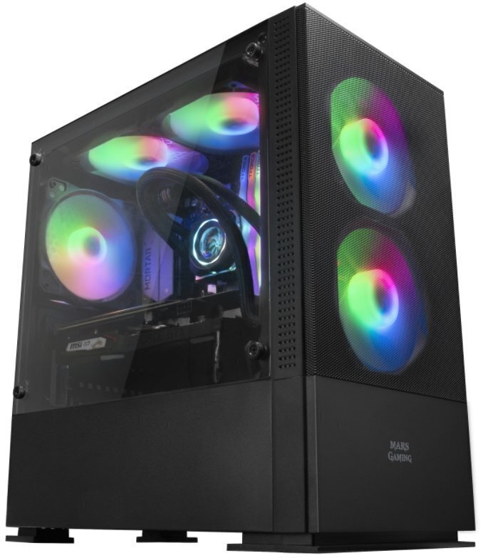 Mars Gaming MCZ PC Case ARGB Black hind ja info | Arvutikorpused | kaup24.ee