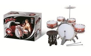 Lastele mõeldud trummikomplekt, punane цена и информация | Развивающие игрушки | kaup24.ee