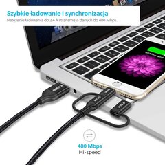 Choetech. USB 3in1, 1.2 m hind ja info | Kaablid ja juhtmed | kaup24.ee