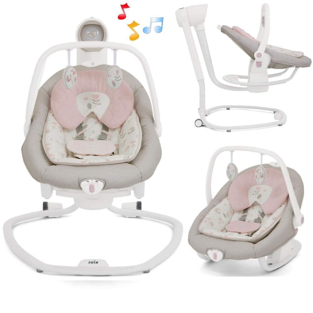 Lastevoodi Joie Swing Serina 2in1, Flowers Forever hind ja info | Beebi lamamistoolid | kaup24.ee