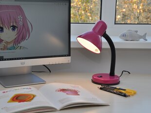 Настольная лампа G.LUX GD-2028 розовая цена и информация | Настольные лампы | kaup24.ee