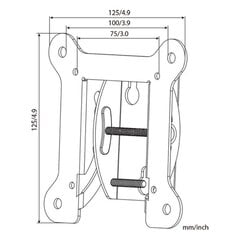 Haeger Small Tilt 13" - 27" цена и информация | Кронштейны и крепления для телевизоров | kaup24.ee