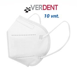 Kaitsemask - respiraator Verdent, FFP2, 5-kihiline, valmistatud Poolas, CE, 10 tk hind ja info | Esmaabi | kaup24.ee
