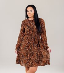 Zabaione naiste kleit SALOME KL*01, pruun/must 4063942589190 hind ja info | Kleidid | kaup24.ee