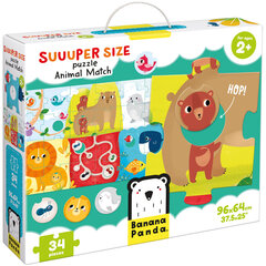 Pusle Suuuper Size Puzzle Animal Match 34 tk hind ja info | Pusled | kaup24.ee