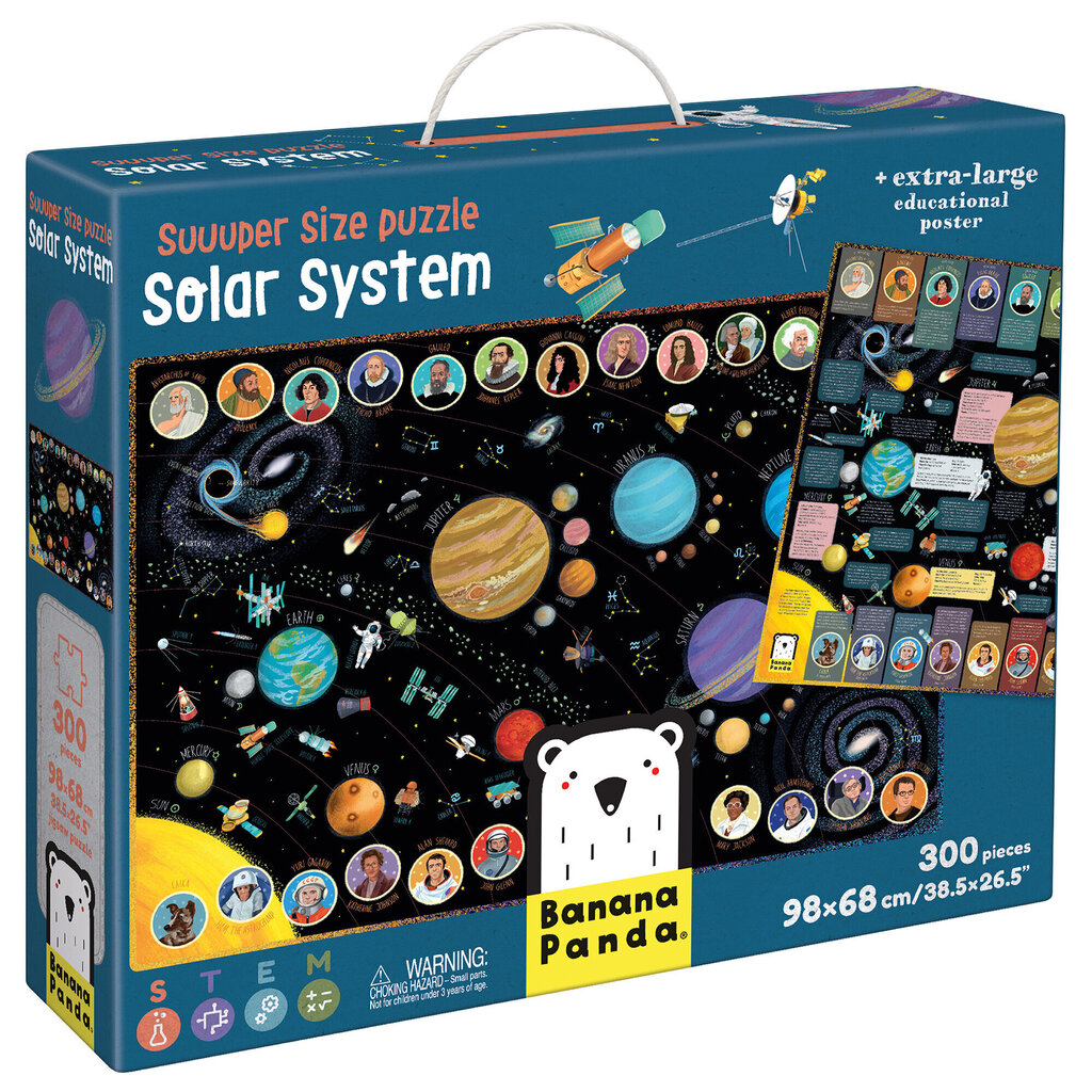 Pusle Suuuper Puzzle Size Solar System, 300 tk цена и информация | Pusled | kaup24.ee