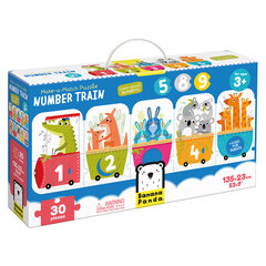 Pusle Make-a-Match Puzzle Number Train, 30 tk hind ja info | Pusled | kaup24.ee
