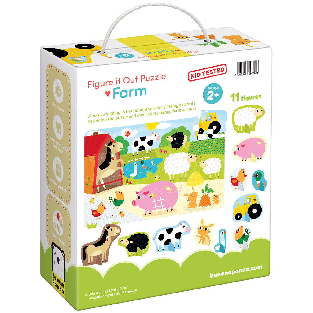 Pusle Figure It Out Puzzles Farm, 20 k hind ja info | Pusled | kaup24.ee