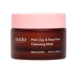 Глиняная маска для очищения пор Ondo Beauty 36.5 Pink Clay & Rose, 50 мл цена и информация | Маски для лица, патчи для глаз | kaup24.ee