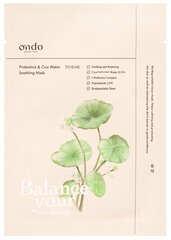 Silendav lehtmask Ondo Beauty 36.5 Probiotics & Cica Water 25 ml hind ja info | Näomaskid, silmamaskid | kaup24.ee