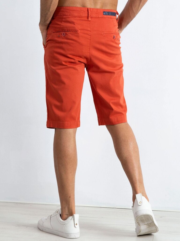 Oranžid puuvillased meeste lühikesed püksid hind ja info | Meeste lühikesed püksid | kaup24.ee
