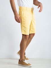 Meeste kollased puuvillased lühikesed püksid hind ja info | Meeste lühikesed püksid | kaup24.ee