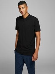 Мужская рубашка-поло JACK & JONES, 12136516*01, черный цвет цена и информация | Meeste T-särgid | kaup24.ee