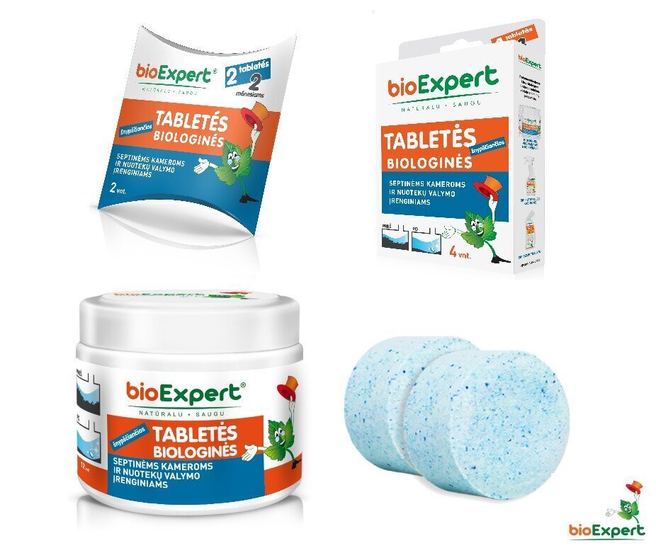 Bioloogilised tabletid reovee jaoks. 2tk hind ja info | Mikroorganismid, bakterid | kaup24.ee