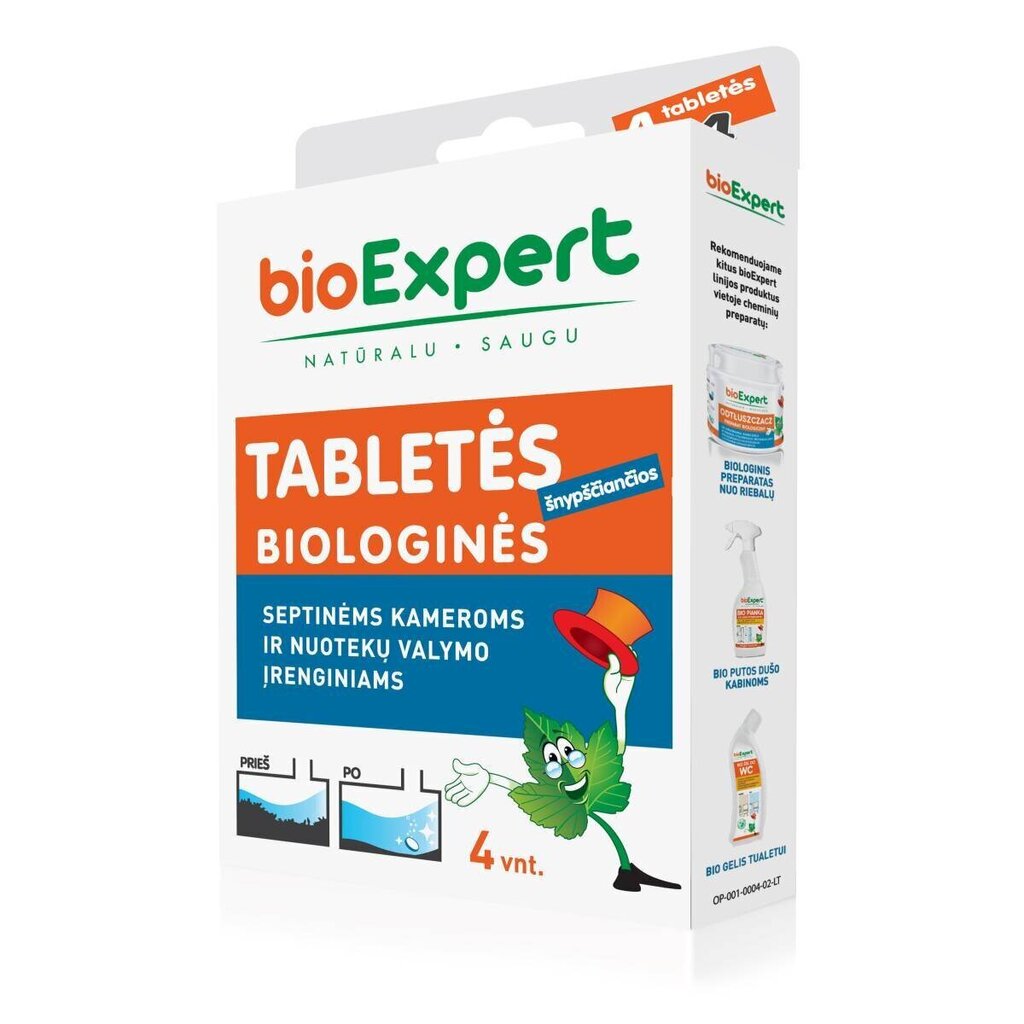 Bioloogilised tabletid reovee jaoks. 4tk цена и информация | Mikroorganismid, bakterid | kaup24.ee