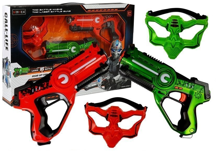 Laserpüstolite ja maskide komplekt hind ja info | Poiste mänguasjad | kaup24.ee