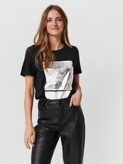 Женская футболка Vero Moda 10256549*01, черная/серебрянная цена и информация | Женские футболки | kaup24.ee