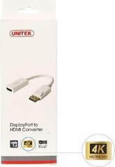 Unitek DisplayPort Male, HDMI Type A Female hind ja info | Kaablid ja juhtmed | kaup24.ee