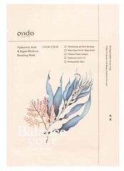 Увлажняющая листовая маска для лица Ondo Beauty 36.5 Hyaluronic Acid & Algae, 25 мл цена и информация | Маски для лица, патчи для глаз | kaup24.ee