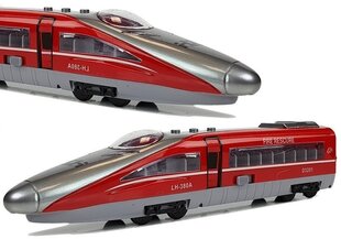 Heli- ja valgusefektidega mängurong Pendolino, punane hind ja info | Poiste mänguasjad | kaup24.ee