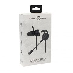 Juhtmega kõrvasisesed mänguri kõrvaklapid White Shark GE-537 Blackbird black цена и информация | Наушники | kaup24.ee