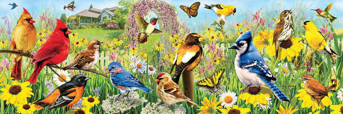 Pusle Eurographics, 6010-5338, Garden Birds, 1000 tk hind ja info | Pusled | kaup24.ee