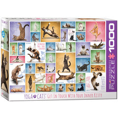 Пазл Eurographics, 6000-0953, Yoga Cats, 1000 шт. цена и информация | Пазлы | kaup24.ee