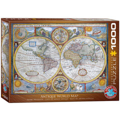 Pusle Eurographics, 6000-2006, Antique World Map, 1000 tk hind ja info | Pusled | kaup24.ee