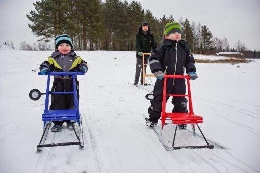 Tõukekelk Esla T1 mini, punane hind ja info | Kelgud, lumetuubid ja liulauad | kaup24.ee